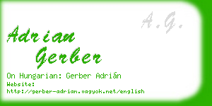 adrian gerber business card