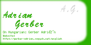 adrian gerber business card